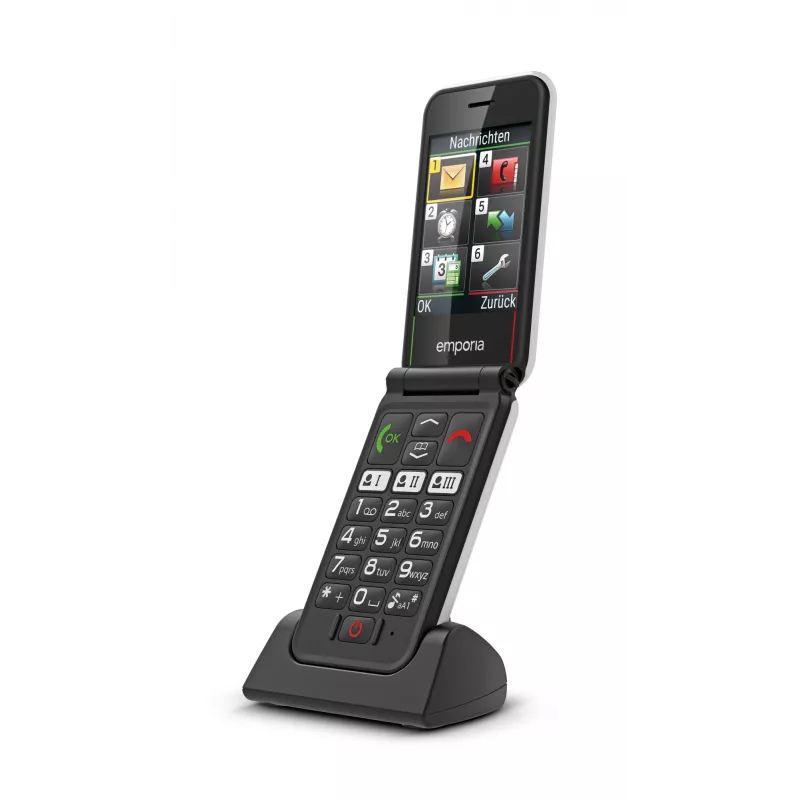 Emporia SIMPLICITYglam.4G 7,11 cm (2,8 Zoll) 106 g Schwarz Seniorenhandy