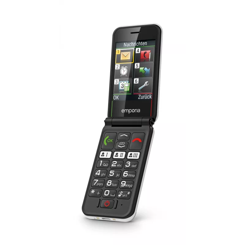 Emporia SIMPLICITYglam.4G 7,11 cm (2,8 Zoll) 106 g Schwarz Seniorenhandy