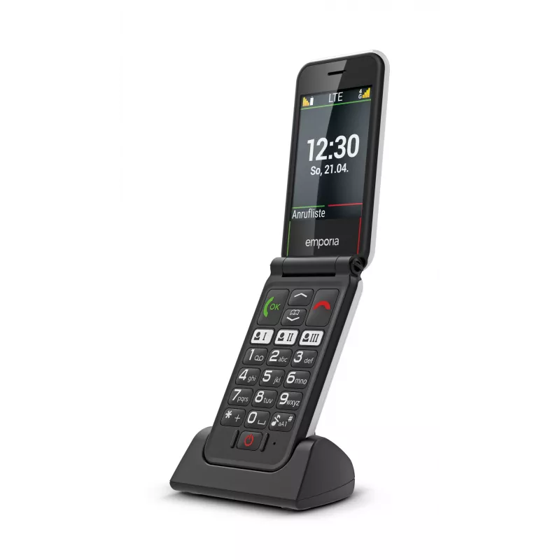 Emporia SIMPLICITYglam.4G 7,11 cm (2,8 Zoll) 106 g Schwarz Seniorenhandy