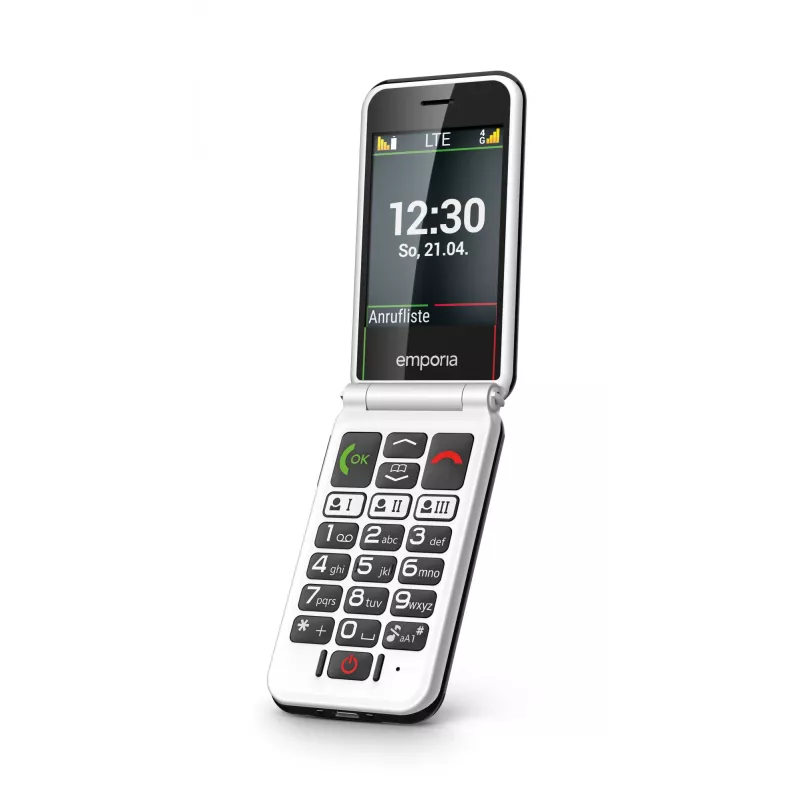 Emporia SIMPLICITYglam.4G 7,11 cm (2,8 Zoll) 106 g Schwarz Seniorenhandy