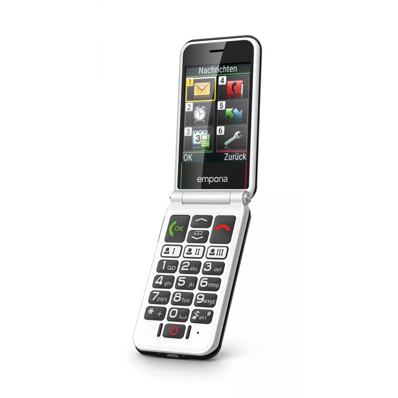 Emporia SIMPLICITYglam.4G 7,11 cm (2,8 Zoll) 106 g Schwarz Seniorenhandy