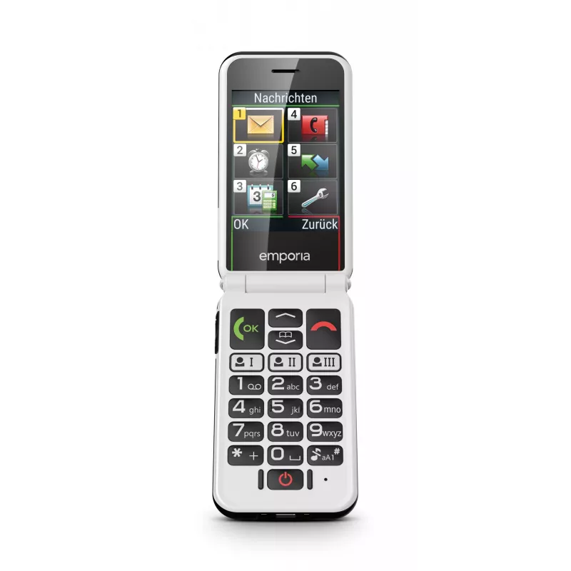 Emporia SIMPLICITYglam.4G 7,11 cm (2,8 Zoll) 106 g Schwarz Seniorenhandy
