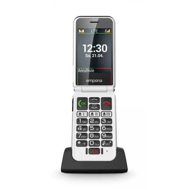 Emporia SIMPLICITYglam.4G 7,11 cm (2,8 Zoll) 106 g Schwarz Seniorenhandy