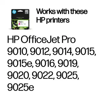 HP 963XL High Yield Magenta Original Tintenpatrone, Magenta, 1 Stk., 1600 Seiten