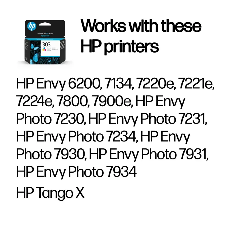 HP 303 Tri-Color Original Tintenpatrone, Cyan, Magenta, Gelb, 1 Stk., 165 Seiten