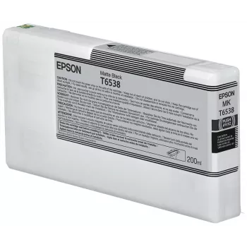 Epson T6538 Mattschwarz Tintenpatrone (200ml), Mattschwarz, Pigmenttinte, 200 ml, 1 Stück