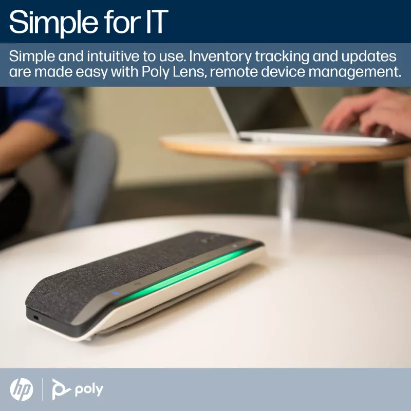 HP Poly Sync 40+ Microsoft Teams zertifiziert USB-A USB-C Speakerphone +BT700 USB-A Adapter