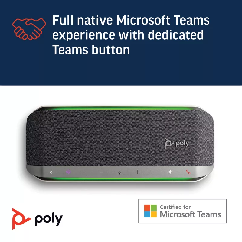 HP Poly Sync 40+ Microsoft Teams zertifiziert USB-A USB-C Speakerphone +BT700 USB-A Adapter