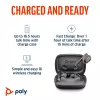 HP Poly Voyager Free 60+M UC Carbon Schwarz Earbuds +BT700 USB-C Adapter +Touchscreen-Ladecase