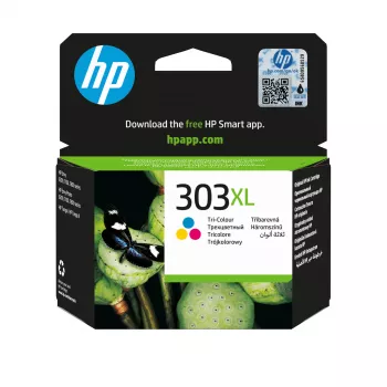 HP 303XL Original Tintenpatrone, hohe Reichweite, dreifarbig, Cyan, Magenta, Gelb, 1 Stk., 415 Seiten