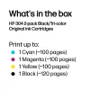 HP 304 2er-Pack Schwarz/Dreifarbig Original Tintenpatronen, Schwarz, Cyan, Magenta, Gelb, Pigmenttinte, 2 St., 120 Seiten, 100 Seiten