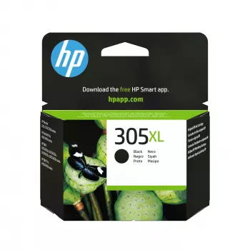 HP 305XL High Yield Schwarz Original Tintenpatrone, Schwarz, 1 Stück, 240 Seiten