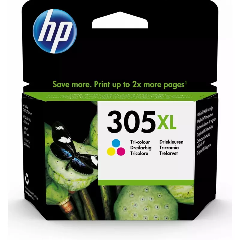 HP 305XL High Yield Tri-color Original Tintenpatrone