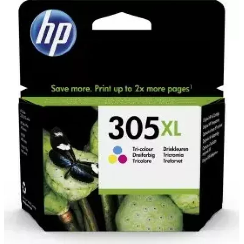 HP 305XL High Yield Tri-color Original Tintenpatrone