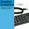 Kabelgebundene Tastatur HP 320K – USB in voller Größe, gerades Layout, 1,8 m Kabel, Schwarz