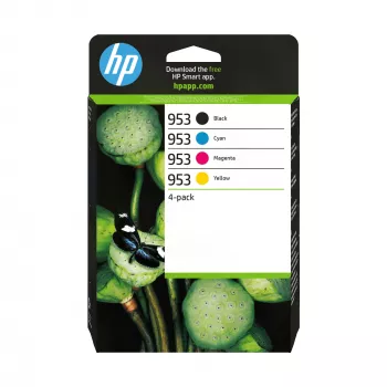 HP 953 4er-Pack Schwarz/Cyan/Magenta/Gelb Original Tintenpatronen