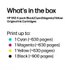 HP 953 4er-Pack Schwarz/Cyan/Magenta/Gelb Original Tintenpatronen