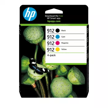 HP 912 4er-Pack Schwarz/Cyan/Magenta/Gelb Original Tintenpatronen