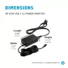 HP 65W USB-C LC Netzteil Laptop Innenbereich 65W Schwarz