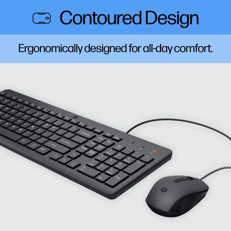 Maus HP 150 Kabel-Maus und -Tastatur USB