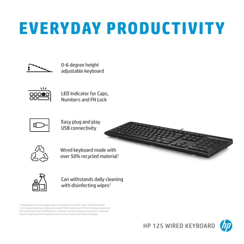 HP 125 Kabelgebundene Tastatur