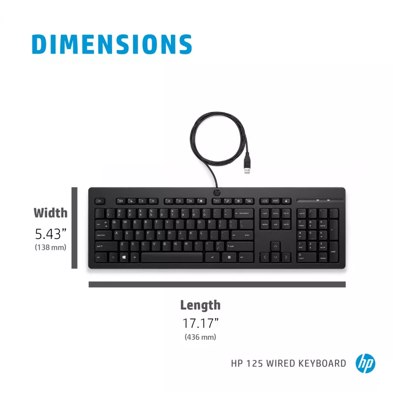 HP 125 Kabelgebundene Tastatur