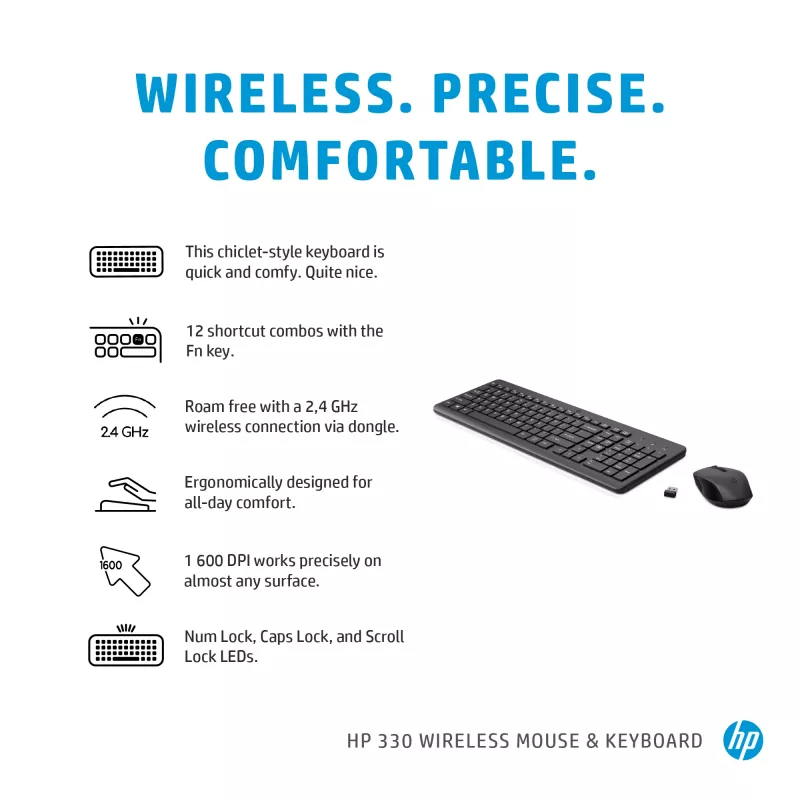 HP 330 Wireless-Maus- und Tastatur-Kombination