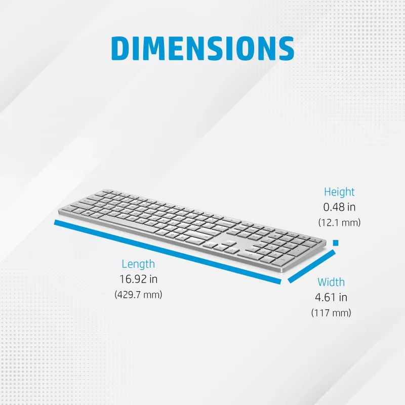 HP 970 Programmierbare drahtlose Tastatur