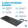 HP 150 Kabelgebundene Tastatur Full-Size USB Schwarz 1m Kabel