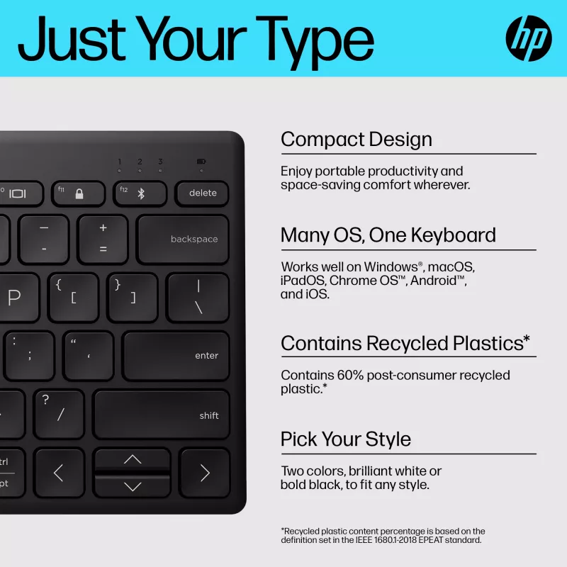 HP 350 Compact Multi-Device Bluetooth Tastatur