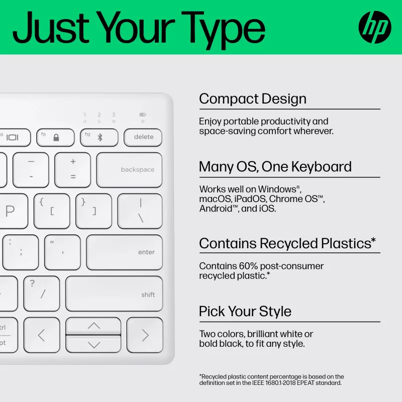 HP 350 Compact Multi-Device Bluetooth-Tastatur