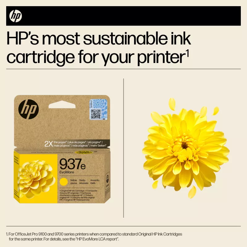 HP 937e EvoMore Gelb Original Druckerpatrone