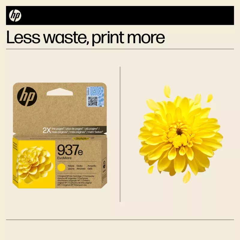 HP 937e EvoMore Gelb Original Druckerpatrone