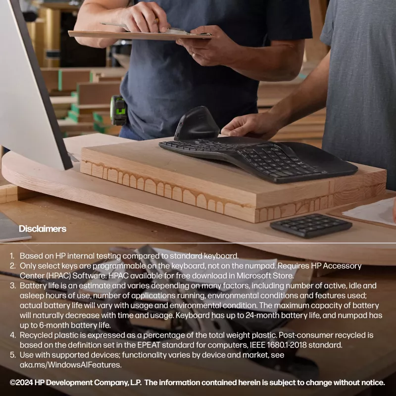 HP 965 Ergonomische kabellose Tastatur