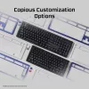 Gaming-Tastatur Kingston HP HyperX Alloy Rise Modell 7G7A3AA#ABD — kompakte kabelgebundene mechanische Tastatur EAN 0