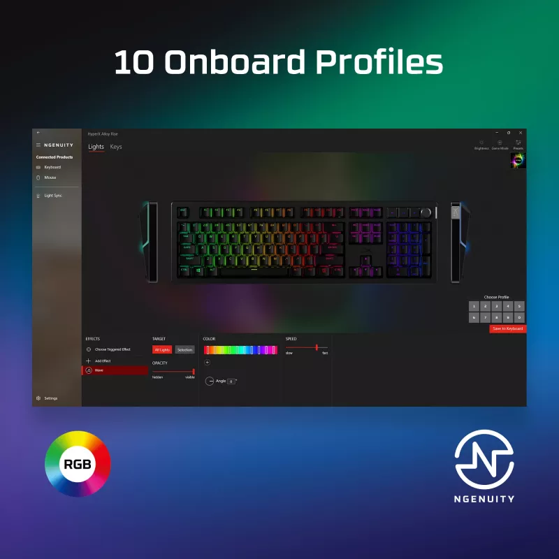 Gaming-Tastatur Kingston HP HyperX Alloy Rise Modell 7G7A3AA#ABD — kompakte kabelgebundene mechanische Tastatur EAN 0