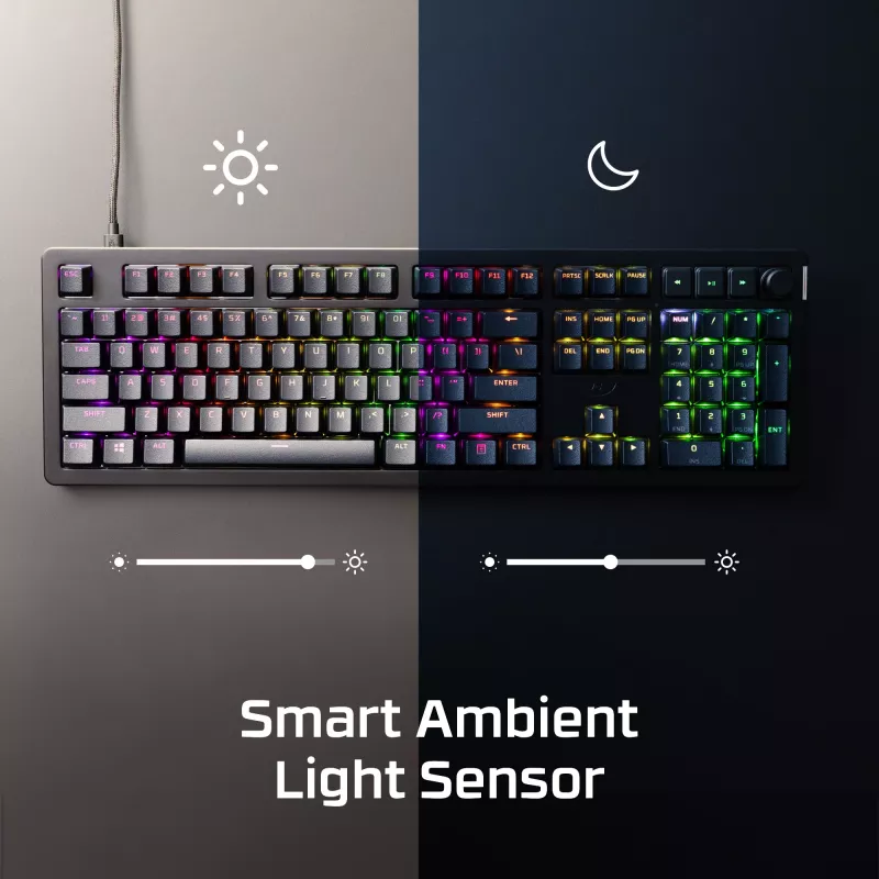 Gaming-Tastatur Kingston HP HyperX Alloy Rise Modell 7G7A3AA#ABD — kompakte kabelgebundene mechanische Tastatur EAN 0