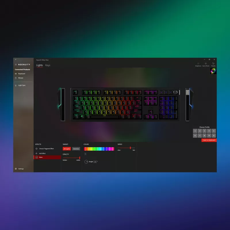 Gaming-Tastatur Kingston HP HyperX Alloy Rise Modell 7G7A3AA#ABD — kompakte kabelgebundene mechanische Tastatur EAN 0