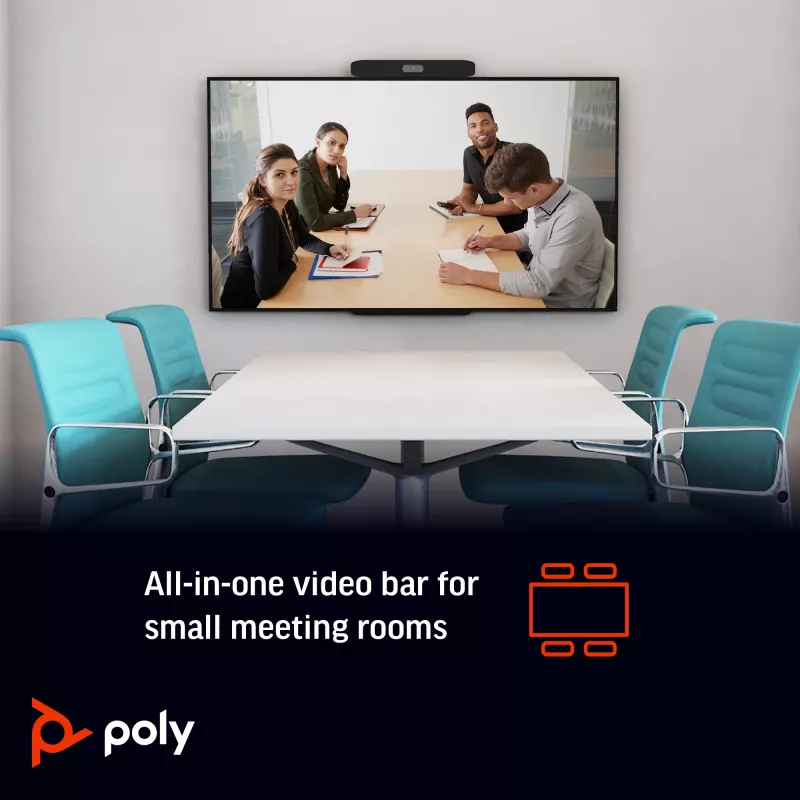 POLY Studio X30 All-In-One-Videobar 4K Ultra HD 60 fps 5-fach-Zoom