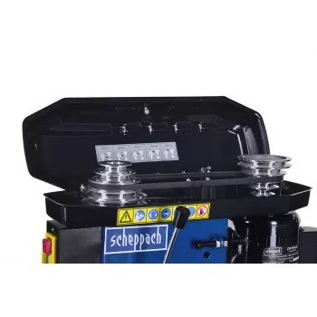 Tischbohrmaschine Scheppach DP16VLS 500W, Stahlgehäuse, 230–240V, 2500 U/min, 13 mm Bohrfutter, 600×220×435 mm