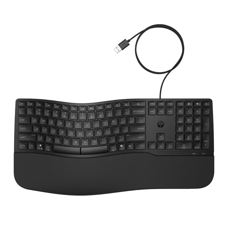 HP 480 Comfort Kabelgebundene Tastatur Full-Size USB Schwarz 1,5 m