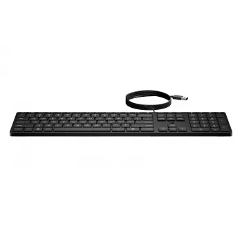 HP Wired Desktop 320K Tastatur Full-Size USB Membrane Schwarz