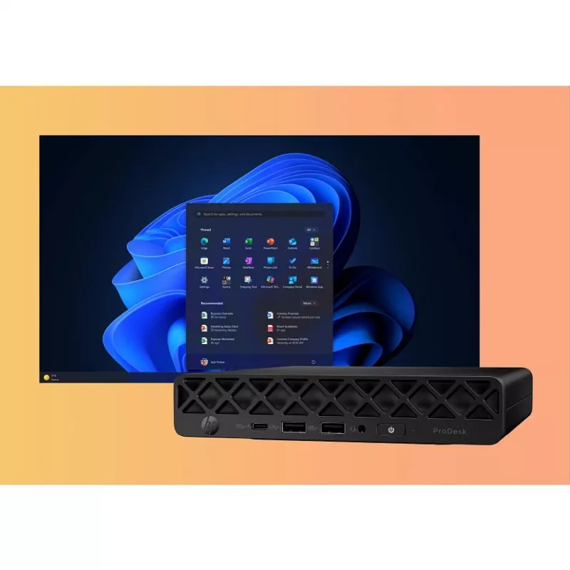 Computer HP ProDesk 4 G1i AI Mini Core Ultra 5 225T RAM 16GB SSD 512GB Intel Graphics OS Win 11 Pro