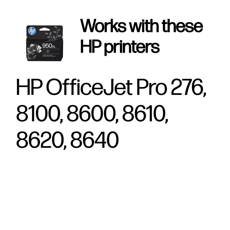 HP 950XL High Yield Schwarz Original Tintenpatrone