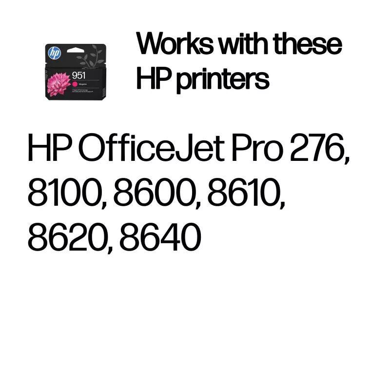 HP 951 Magenta Original Druckerpatrone, Magenta, 1 Stk., 535 Seiten