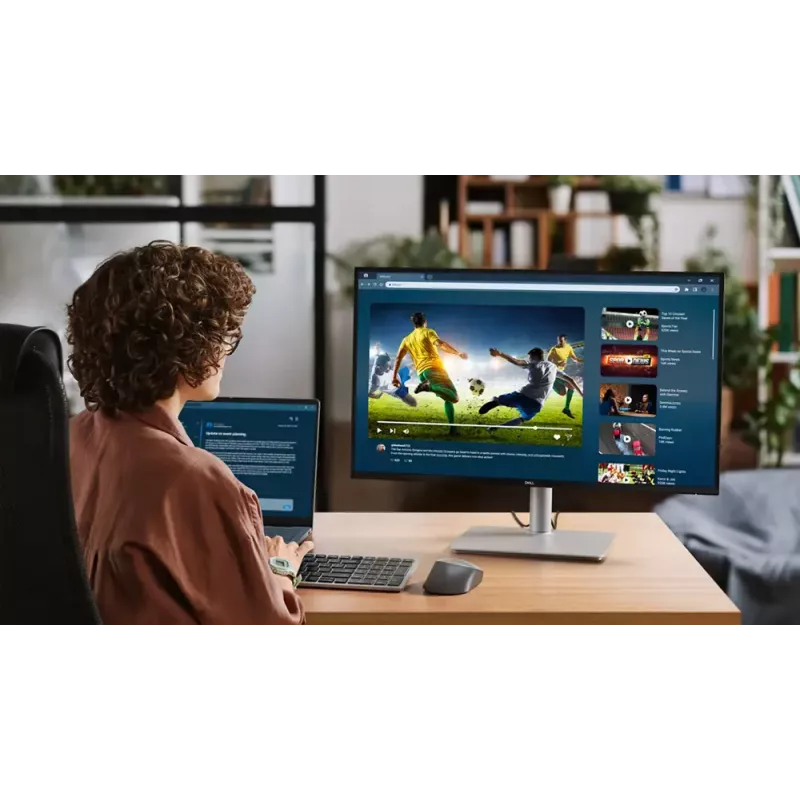 27-Zoll-Monitor Dell S2725DSM – 68,6 cm, 2560 × 1440 (QHD) LCD, 8 ms, 16:9, integrierte Lautsprecher, VESA-Montage, höhenverstellbar, weiß