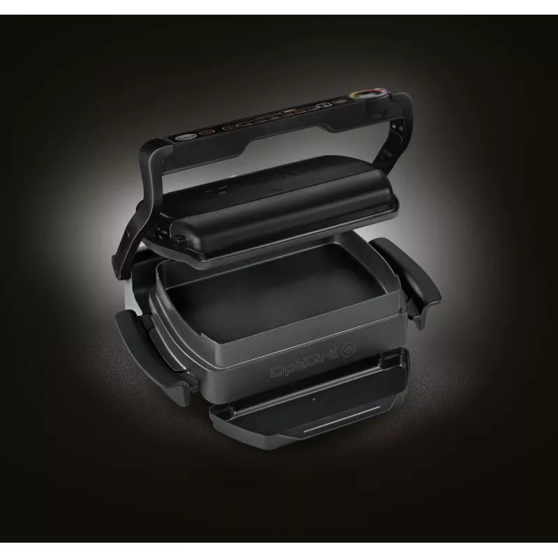 Kontaktgrill Tefal GC7148 — 2000 W, Edelstahlgehäuse, rechteckig, einstellbarer Thermostat, Grillfläche, 365×365×175 mm