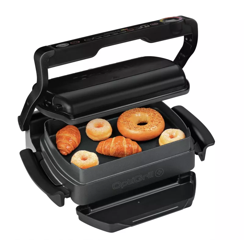 Kontaktgrill Tefal GC7148 — 2000 W, Edelstahlgehäuse, rechteckig, einstellbarer Thermostat, Grillfläche, 365×365×175 mm