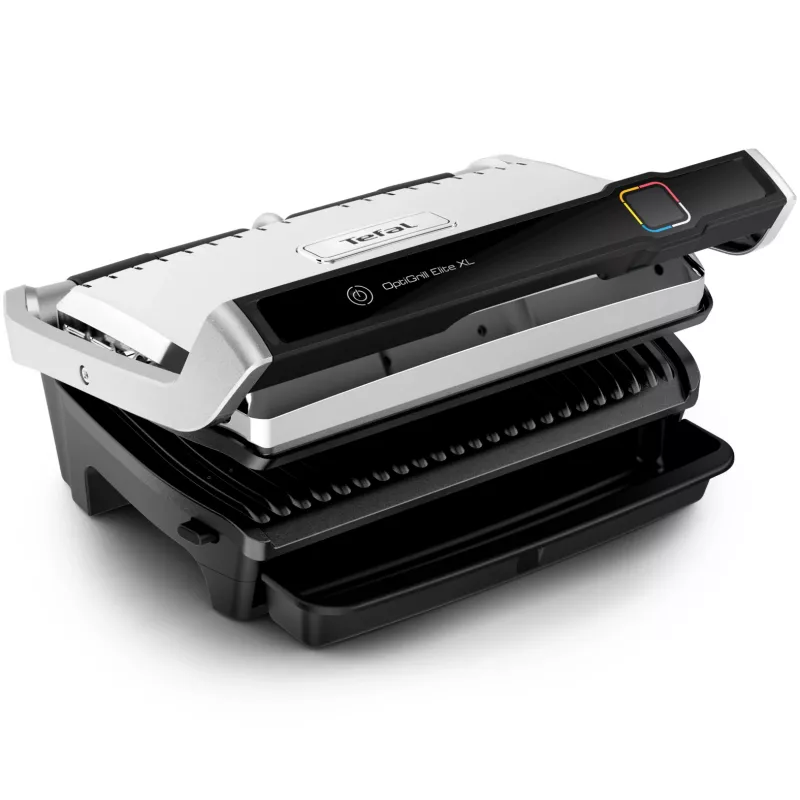 Kontaktgrill Tefal OptiGrill Elite XL GC760D — Edelstahl, 800 cm² Grillfläche, 2200 W