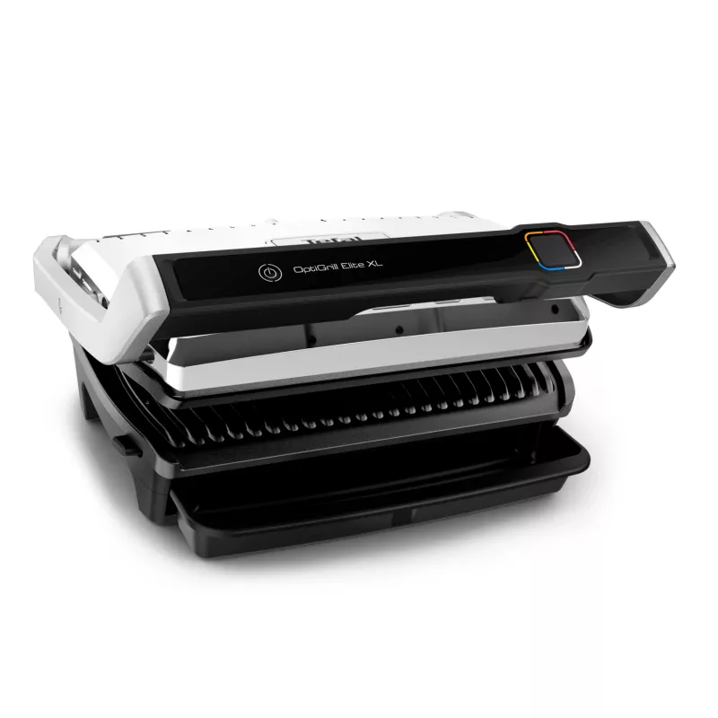 Kontaktgrill Tefal OptiGrill Elite XL GC760D — Edelstahl, 800 cm² Grillfläche, 2200 W